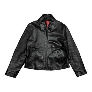 Vintage 90s GAP Black Leather Jacket, Solid, , Blue Jeans Style, Size M